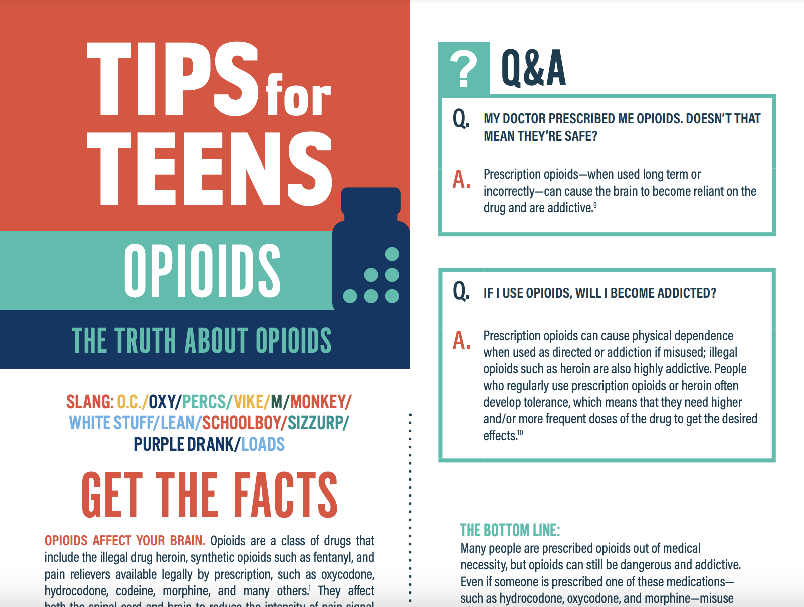 SAMSHA: Tips for Teens: Opioids